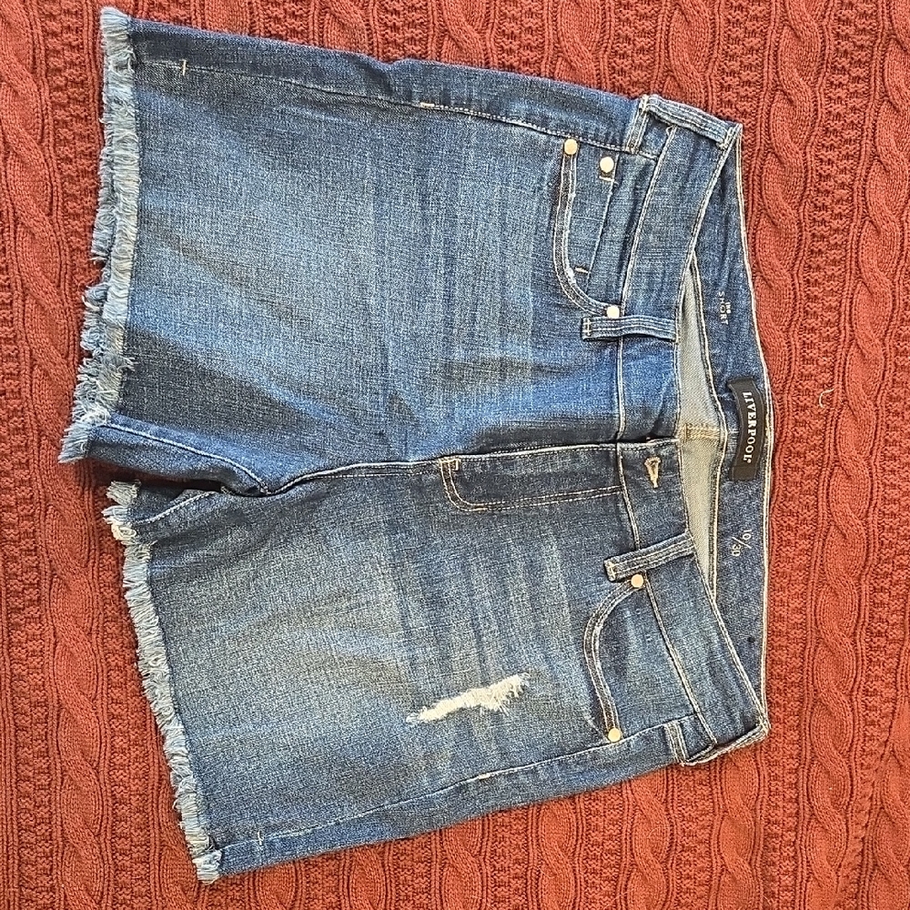 Liverpool Classic Blue Denim Shorts